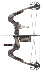 Bocek Compound Bow 3d printed replica frm apex legends by greencade