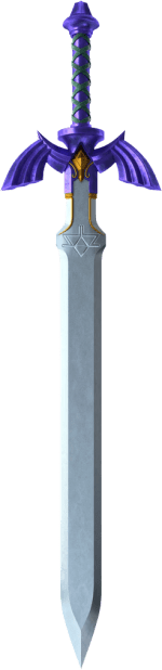 Master Sword 3D printed rewplica from The legend of zelda