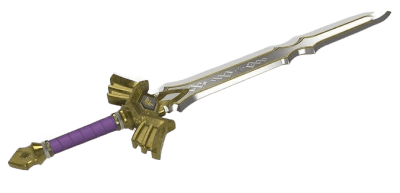 Royal Broadsword 3d printed replica from the legend of zelda