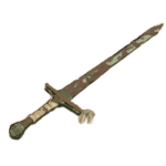 Rusty Broadsword 3d prited replica from the l;egend of zelda