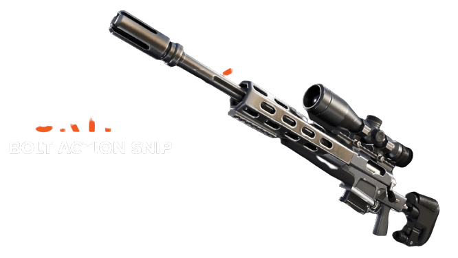 fortnite BOLT-ACTION SNIPER RIFLE in game replica 34d printed prop