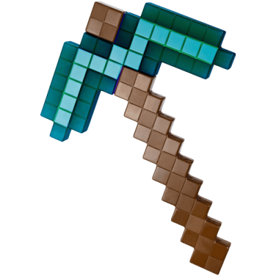 Minecraft pickaxe 3d printed replica by now