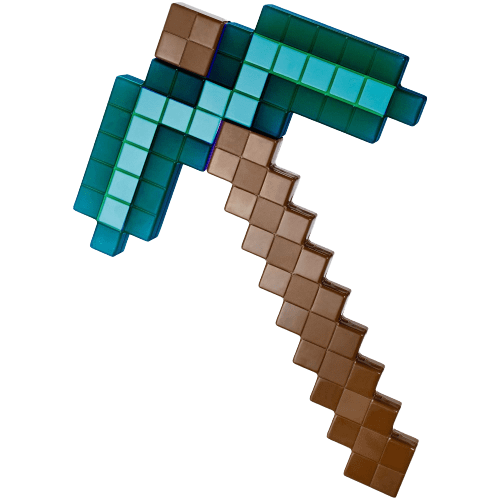 Minecraft pickaxe 3d printed replica by now