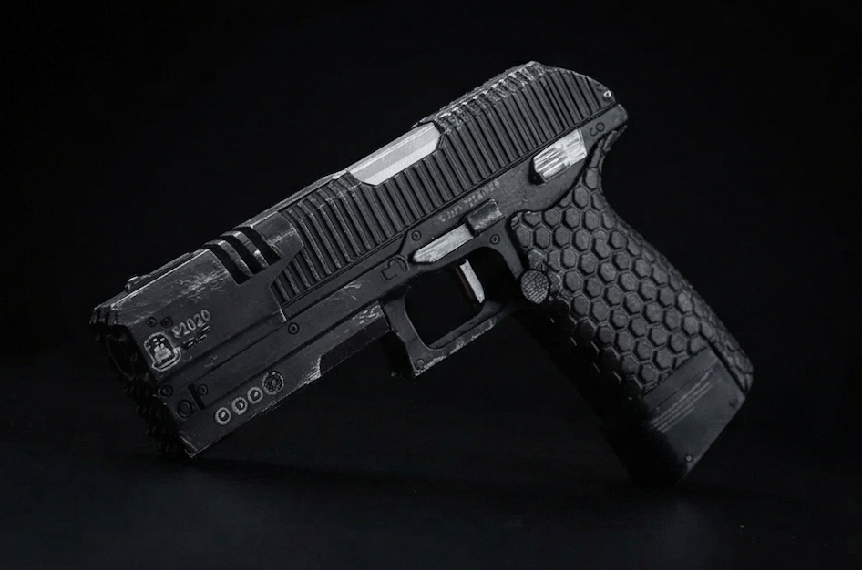 Greencade's listing image of its P2020 pistol replica from Apex Legends