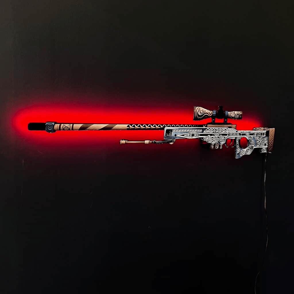 Greencade's AWP Gungnir RGB wall piece