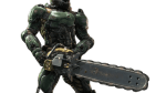 Chainsaw from doom 3d printedreplica by greencade
