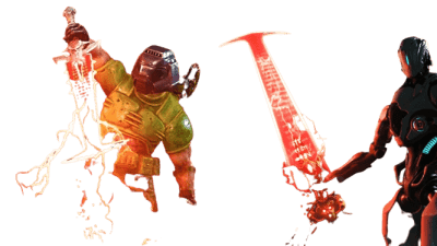 Crucible 3d printed replica prop from Doom eternal