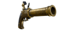 Flint-Knock Pistol replica in real life 3d printed from fortnite