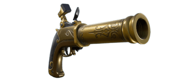 Flint-Knock Pistol replica in real life 3d printed from fortnite
