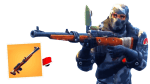 fortnite HUNTING RIFLE 3d printed replica by greencade