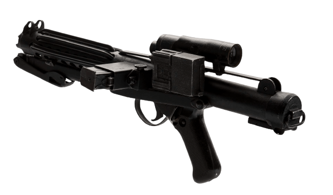 E-11 blaster rifle 3d printed replica from star wars