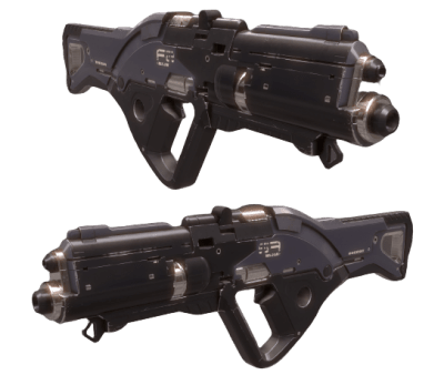 m-37 falcon 3d printed replica from mass effect by greencade