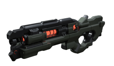 Static Rifle 3d printed replica from doom by greencade