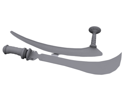 Ryyk blades 3d printed replics by greencade from star wars