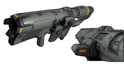 doom rocket launcher 3d printed replica by greencade