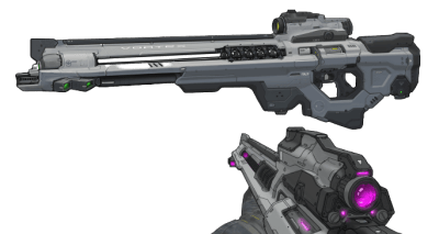 Vortex rifle replica from doom by greencade prop makers