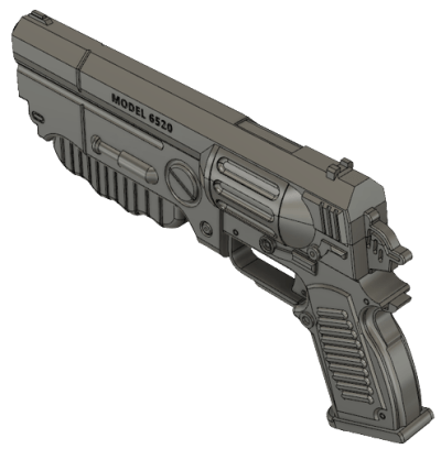 fallout 4 pistol replica by greencade, 3d printed