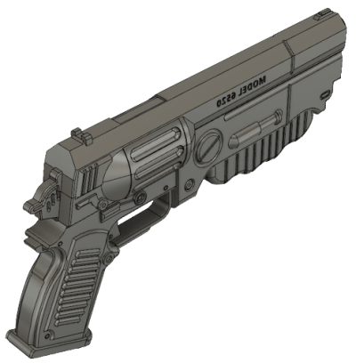 fallout 4 pistol replica by greencade, 3d printed