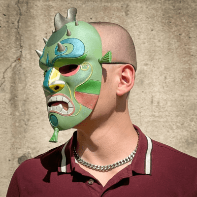 3d printed Drahmin’s Mask – Mortal Kombat replica by greencade