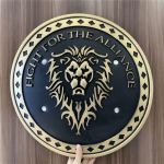 3d printed replica of the Fight for the Alliance Shield – World of Warcraft by greencade