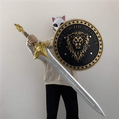 3d printed replica of the Fight for the Alliance Shield – World of Warcraft by greencade