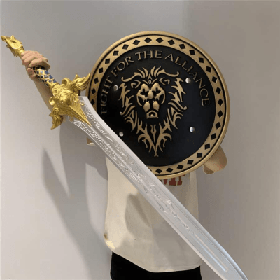 3d printed replica of the Fight for the Alliance Shield – World of Warcraft by greencade