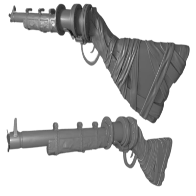 Waterpipe Shotgun 3d printed replica by greecade from rust