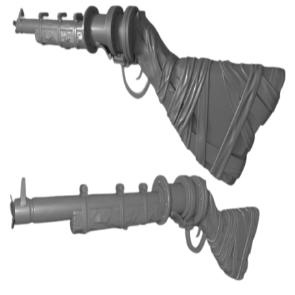 Waterpipe Shotgun 3d printed replica by greecade from rust