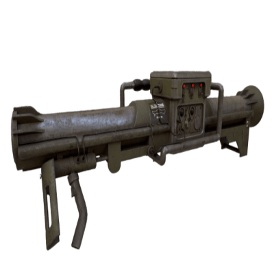 3d printed replica by greencade of the fallout rocket launcher