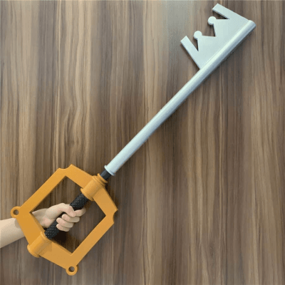 3D printed replica of the Kingdom Key D from Kingdom Hearts by greencade