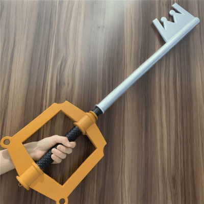 3D printed replica of the Kingdom Key D from Kingdom Hearts by greencade