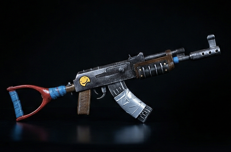 Greencade's handmade Rust Assault Rifle replica