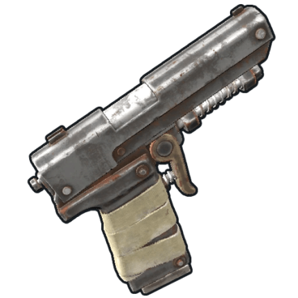 Semi-Automatic Pistol 4d printed rust replica by greencade
