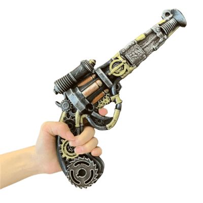 3d printed prop replica of the Steampunk Revolver Gun Prop