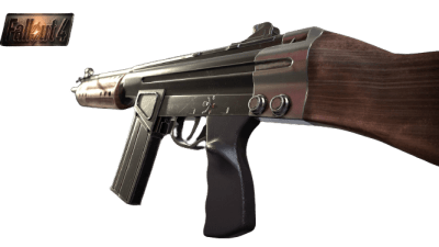 3D printed replica by greencade of the Assault rifle from fallout 3