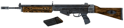 3D printed replica by greencade of the Assault rifle from fallout 3