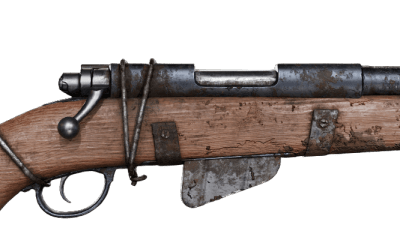 Hunting rifle 3d printed replica from fallout by greencade