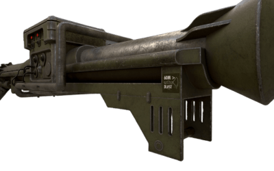 3d printed replica by greencade of the fallout rocket launcher