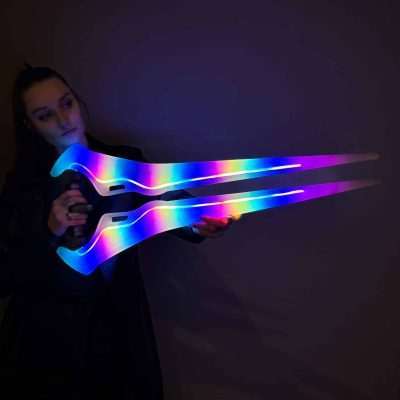 Halo Energy Sword LED with Rgb Lights Halo Replica Prop Greencade