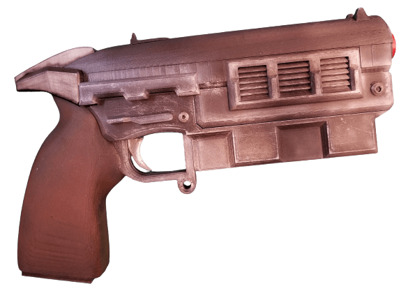3d printed replica of the 12.7mm Pistol from fallout by greencade