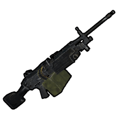 M249 3d printed replica by greencade from rust