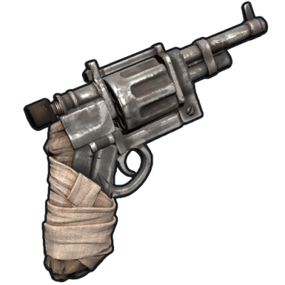 Revolver pistol 3d printed replica by greencade from rust