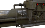 3d printed replica by greencade of the fallout rocket launcher