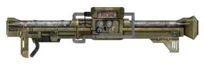 3d printed replica by greencade of the fallout rocket launcher