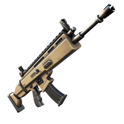 Scar 3d printed replica from fortnite by greencade