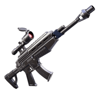 scoped assault rifle 3d printed replica from fortnite by greencade