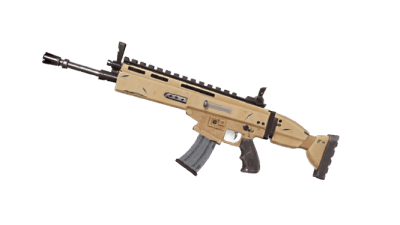 Scar 3d printed replica from fortnite by greencade