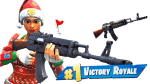 Heavy assault rifle 3d printed replica from fortnite by greencade