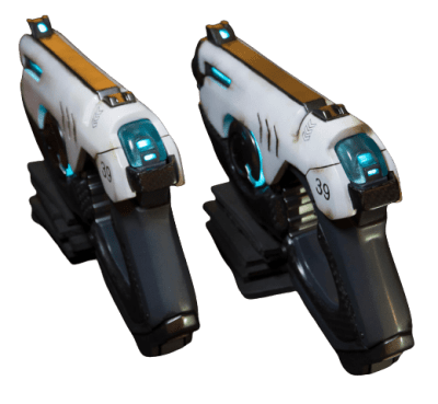 overwatch Pulse Pistols 3d printed replicas