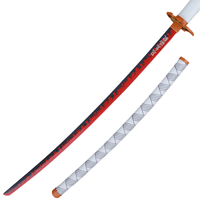 Kyojuro Rengoku’s Red-Orange Sword 3d printed replica from demon slayer